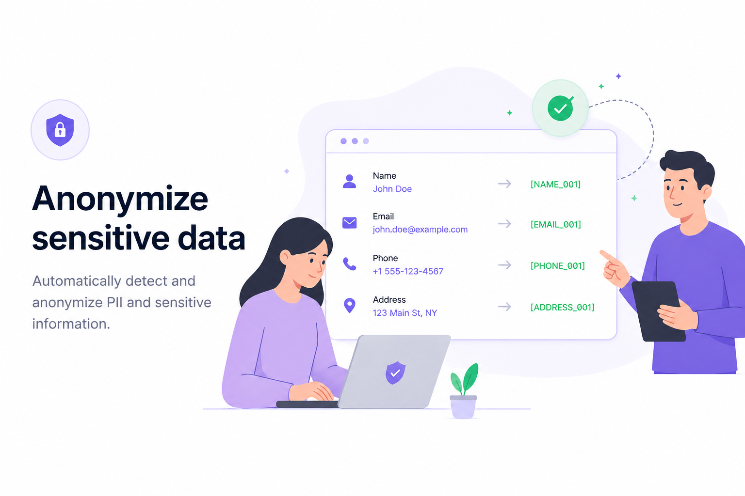 VeraMask PII anonymization